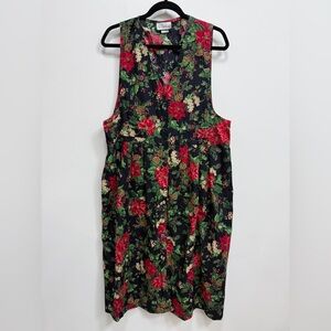 Via Sant Andrea Vintage Holiday dress Christmas Woman's, 16WP, EUC